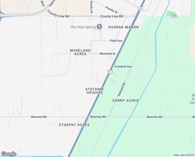map of restaurants, bars, coffee shops, grocery stores, and more near 18331 Highway 41 in Spring Hill