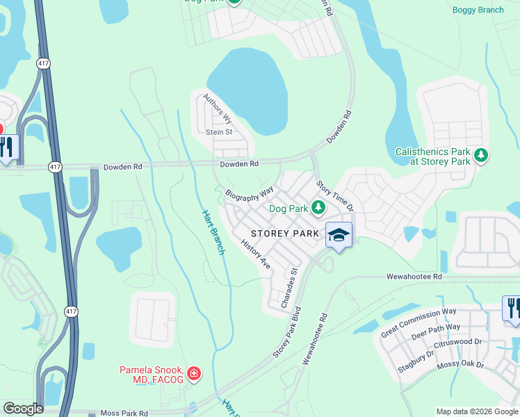 map of restaurants, bars, coffee shops, grocery stores, and more near 11930 Sonnet Avenue in Orlando
