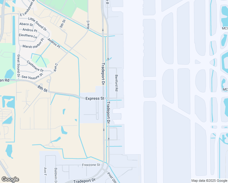 map of restaurants, bars, coffee shops, grocery stores, and more near 9649 Tradeport Drive in Orlando