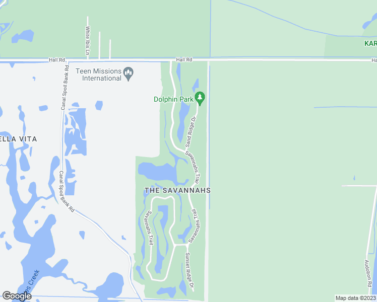 map of restaurants, bars, coffee shops, grocery stores, and more near 4000 Savannahs Trail in Merritt Island