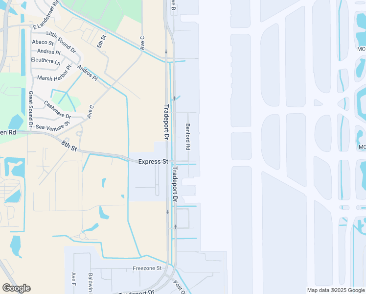 map of restaurants, bars, coffee shops, grocery stores, and more near 9649 Tradeport Drive in Orlando