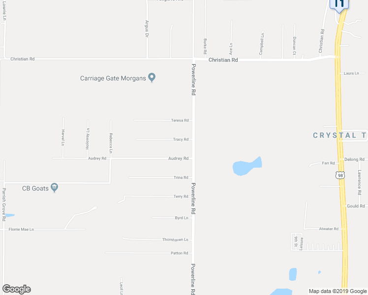 map of restaurants, bars, coffee shops, grocery stores, and more near 36906 Tracy Road in Dade City