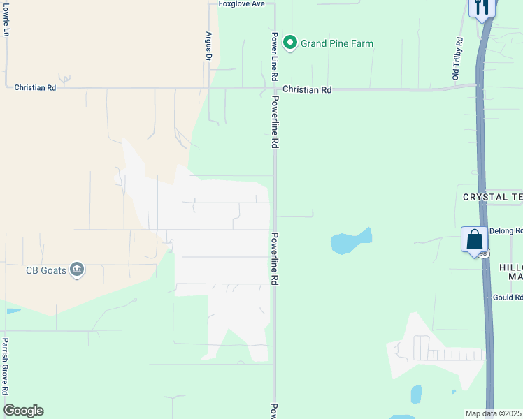 map of restaurants, bars, coffee shops, grocery stores, and more near 36926 Tracy Road in Dade City