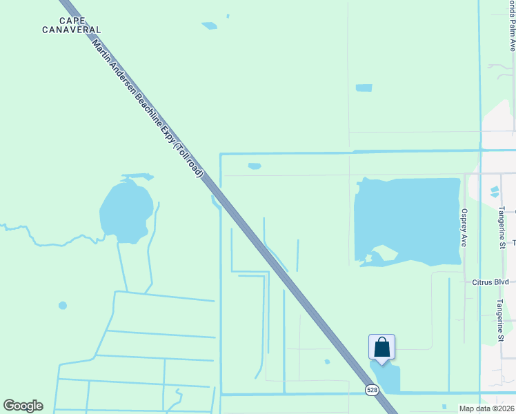 map of restaurants, bars, coffee shops, grocery stores, and more near The Bee Line in Cocoa