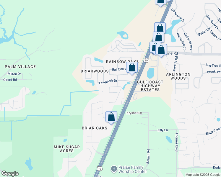 map of restaurants, bars, coffee shops, grocery stores, and more near 18609 White Pine Circle in Hudson