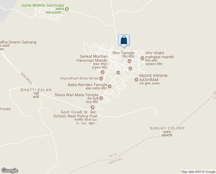 map of restaurants, bars, coffee shops, grocery stores, and more near in South Delhi