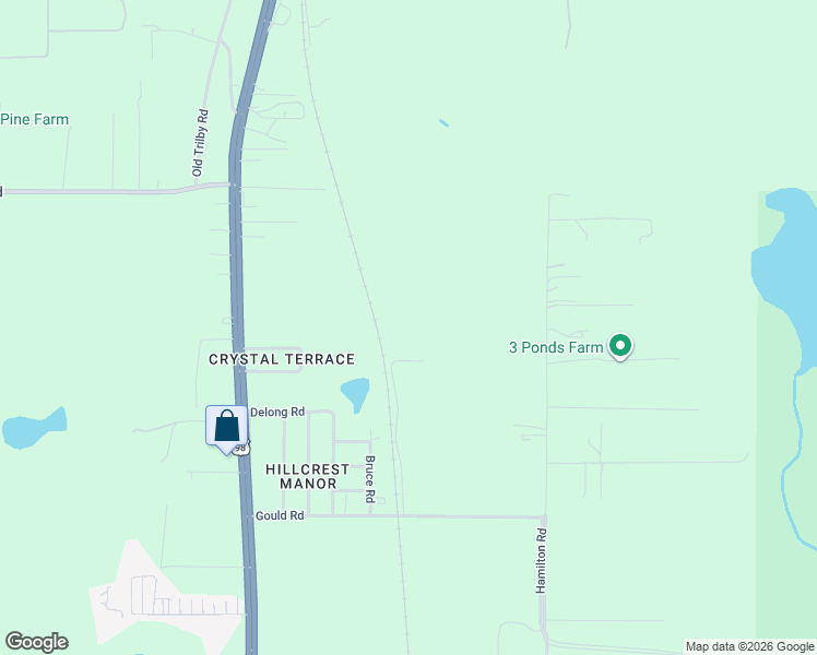 map of restaurants, bars, coffee shops, grocery stores, and more near 18630 Bradshaw Road in Dade City