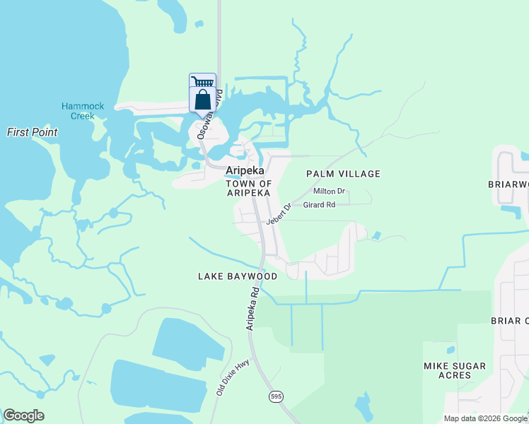 map of restaurants, bars, coffee shops, grocery stores, and more near 18726 Aripeka Road in Hudson