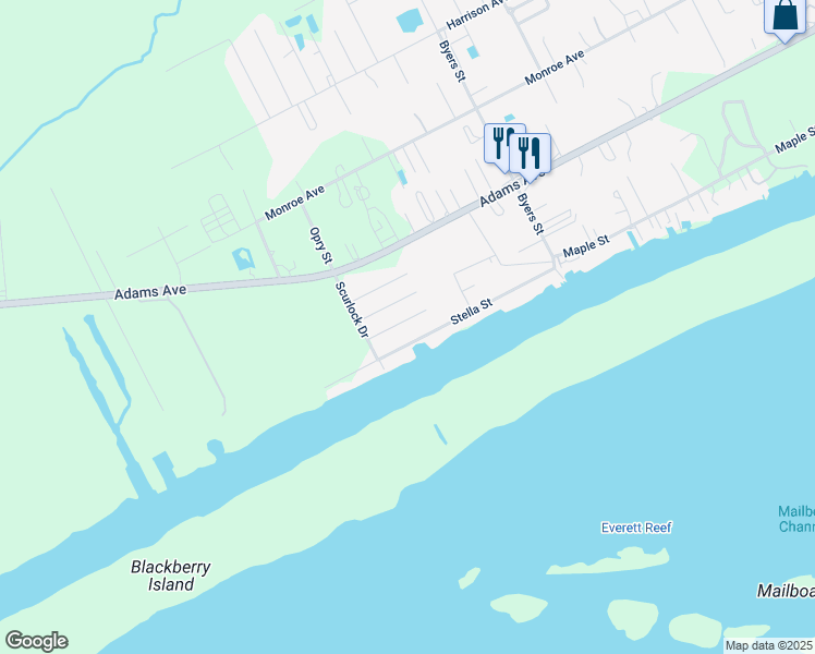 map of restaurants, bars, coffee shops, grocery stores, and more near 78 Kingfisher Road in Port O'Connor