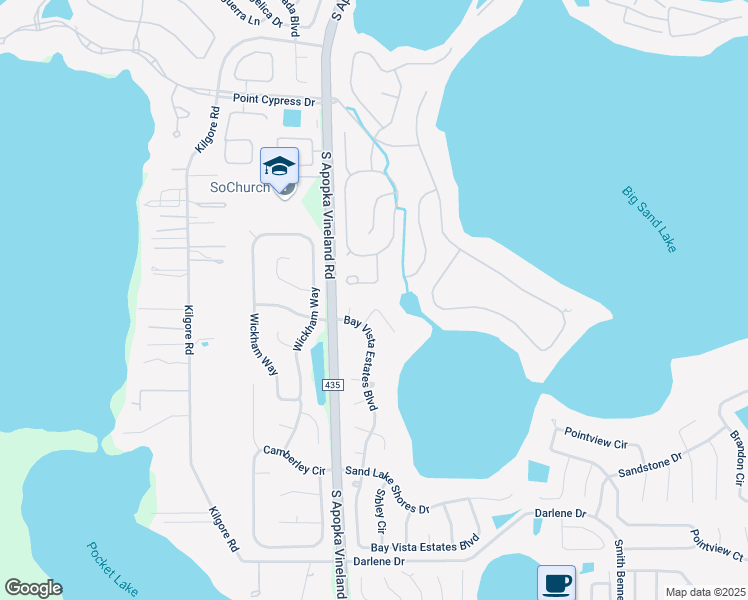 map of restaurants, bars, coffee shops, grocery stores, and more near 9147 Phillips Grove Terrace in Orlando