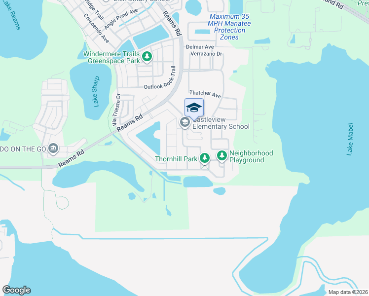 map of restaurants, bars, coffee shops, grocery stores, and more near 9563 Royal Estates Boulevard in Orlando