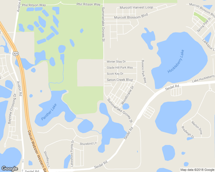 map of restaurants, bars, coffee shops, grocery stores, and more near Crested Plume Drive in Winter Garden