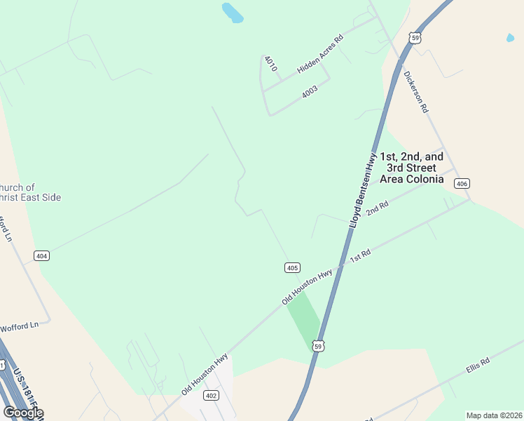 map of restaurants, bars, coffee shops, grocery stores, and more near 237 County Road 405 in Beeville