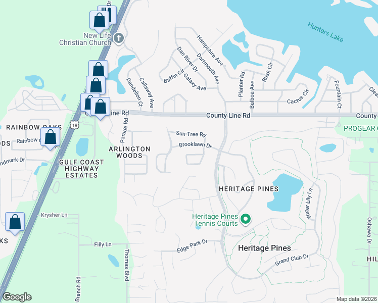 map of restaurants, bars, coffee shops, grocery stores, and more near 11034 Windrush Circle in Hudson
