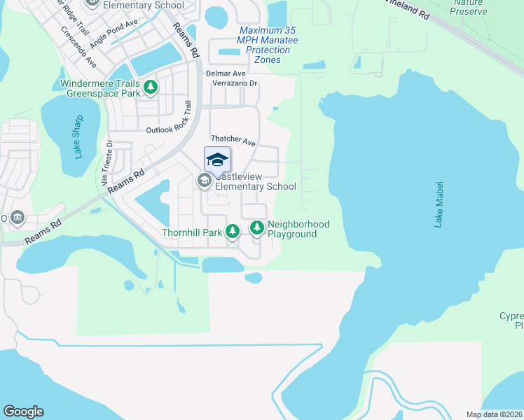 map of restaurants, bars, coffee shops, grocery stores, and more near 11454 Wakeworth Street in Orlando