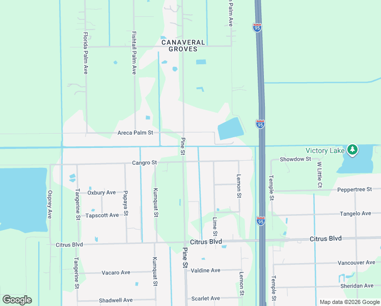 map of restaurants, bars, coffee shops, grocery stores, and more near 4920 Cangro Street in Cocoa