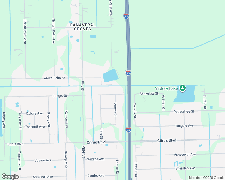 map of restaurants, bars, coffee shops, grocery stores, and more near 4800 Cangro Street in Cocoa