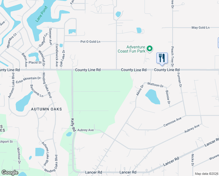 map of restaurants, bars, coffee shops, grocery stores, and more near 14645 Spellman Court in Spring Hill