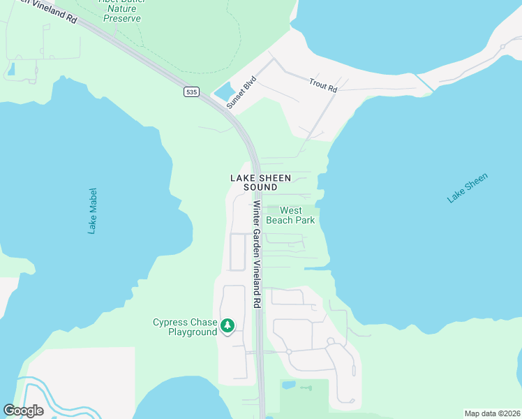 map of restaurants, bars, coffee shops, grocery stores, and more near 9203 Winter Garden Vineland Road in Orlando