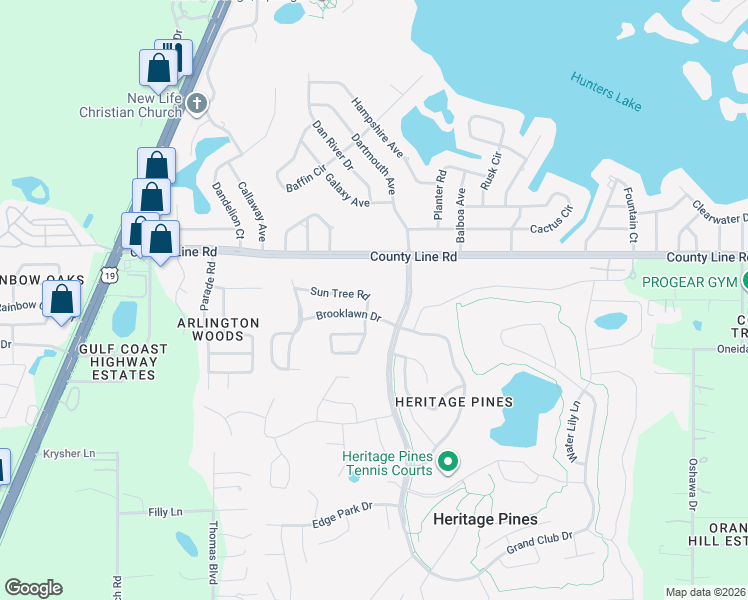 map of restaurants, bars, coffee shops, grocery stores, and more near 11243 Sun Tree Road in Hudson