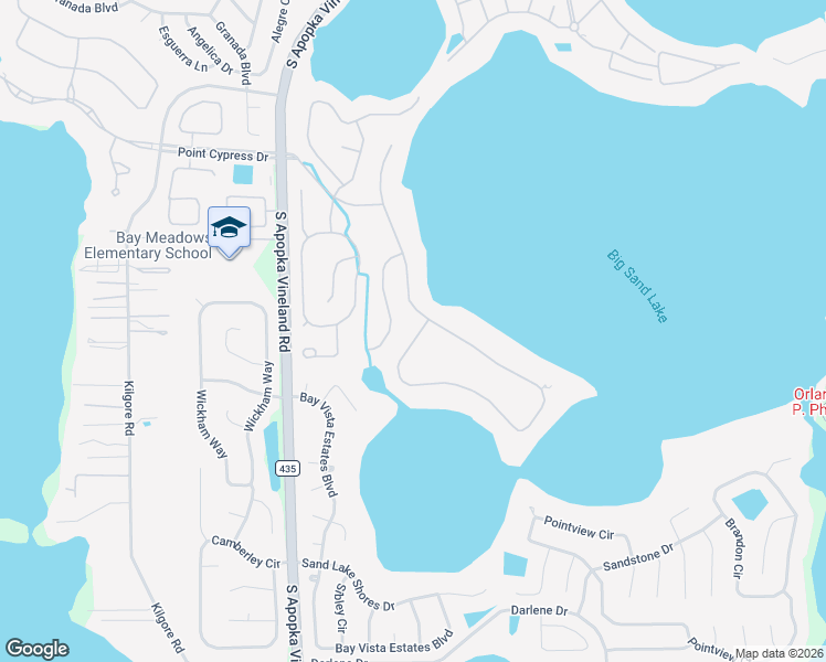 map of restaurants, bars, coffee shops, grocery stores, and more near 8907 Elliotts Court in Orlando