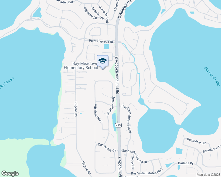 map of restaurants, bars, coffee shops, grocery stores, and more near 8778 Wittenwood Cove in Orlando