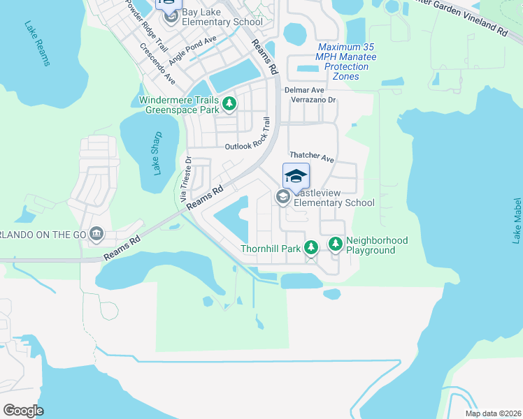 map of restaurants, bars, coffee shops, grocery stores, and more near 9436 Prince Harry Drive in Orlando
