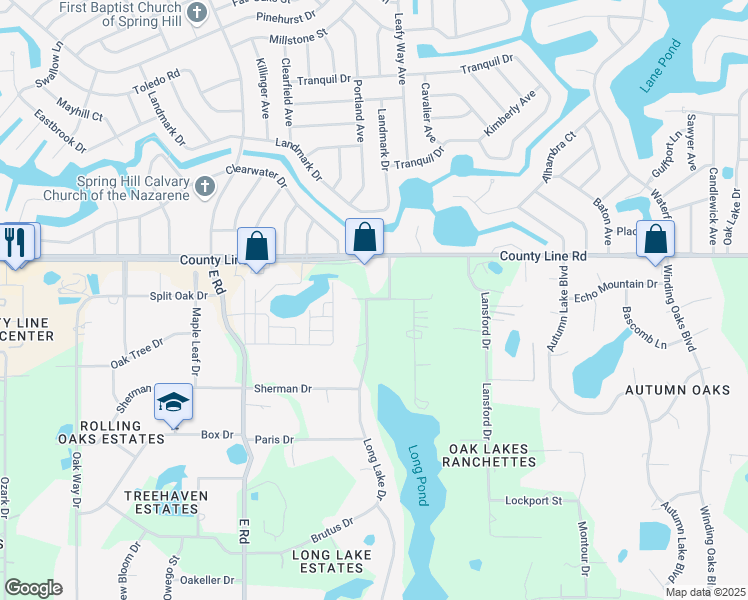 map of restaurants, bars, coffee shops, grocery stores, and more near 13318 Morrow Drive in Hudson