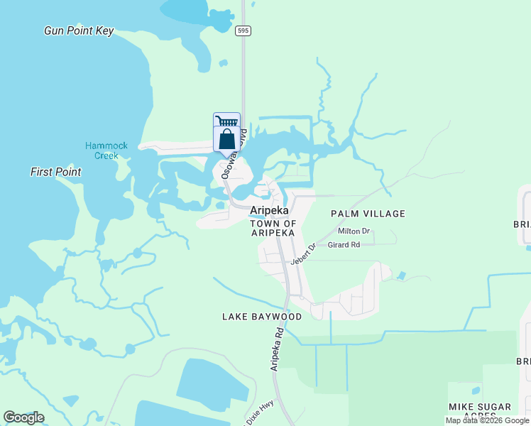 map of restaurants, bars, coffee shops, grocery stores, and more near in Aripeka