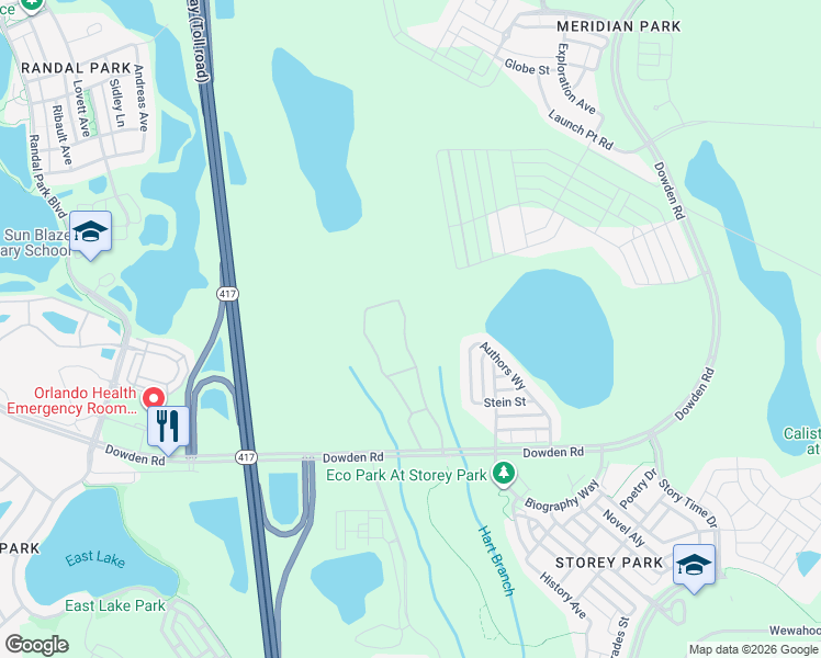 map of restaurants, bars, coffee shops, grocery stores, and more near 10737 Belle Maisons Drive in Orlando