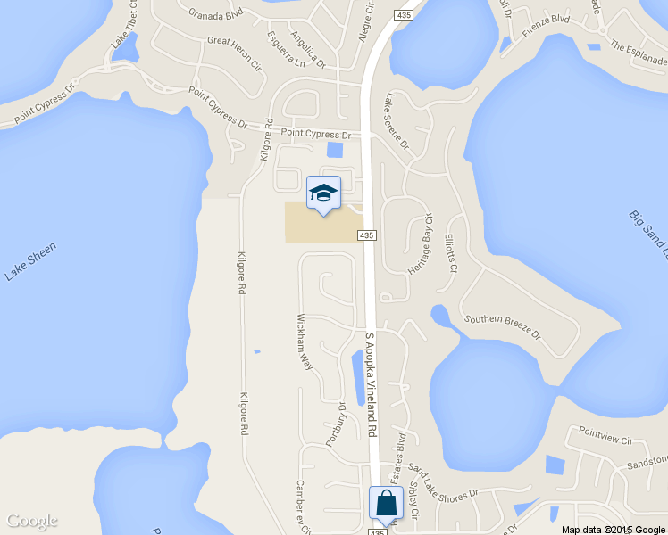 map of restaurants, bars, coffee shops, grocery stores, and more near 8778 Wittenwood Cove in Orlando