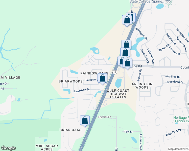 map of restaurants, bars, coffee shops, grocery stores, and more near 10344 Countrywood Lane in Hudson