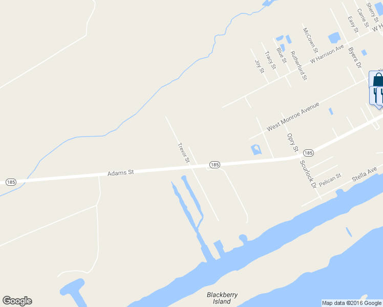 map of restaurants, bars, coffee shops, grocery stores, and more near 76 Lewis Road in Port O'Connor