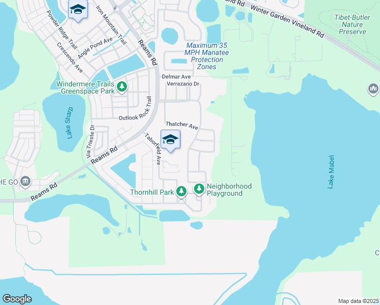 map of restaurants, bars, coffee shops, grocery stores, and more near 11543 Chateaubriand Avenue in Orlando