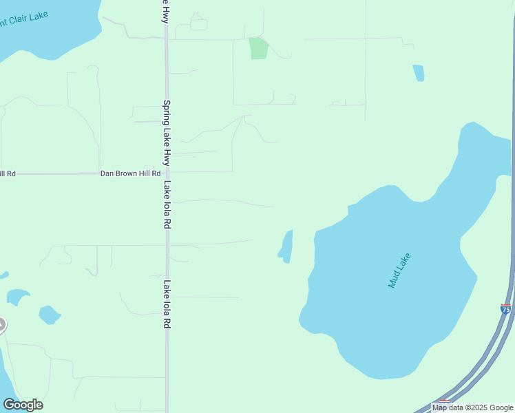 map of restaurants, bars, coffee shops, grocery stores, and more near 18850 Lake Iola Road in Dade City