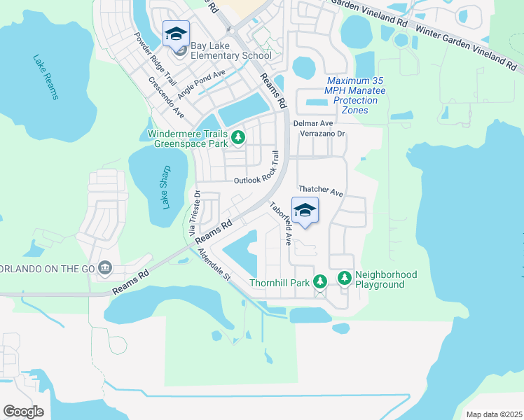 map of restaurants, bars, coffee shops, grocery stores, and more near 9437 Royal Estates Boulevard in Orlando