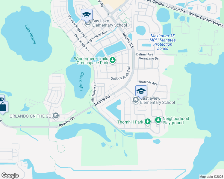 map of restaurants, bars, coffee shops, grocery stores, and more near 9407 Royal Estates Boulevard in Orlando