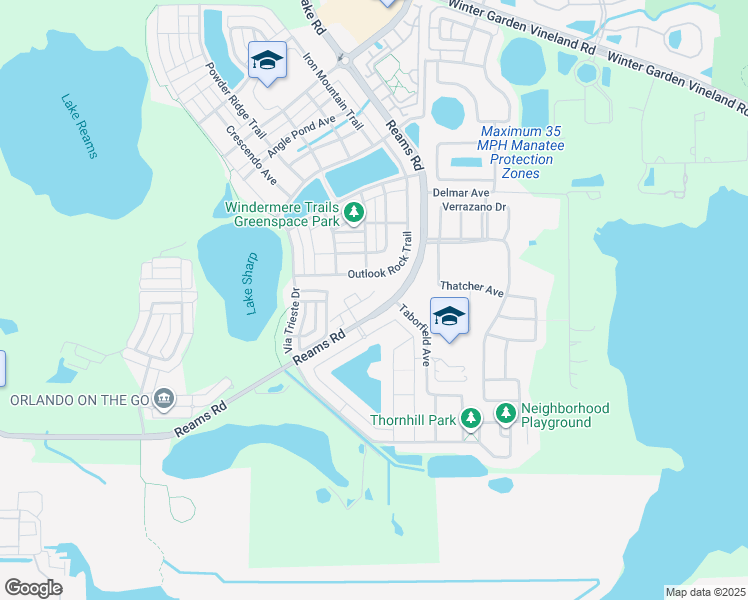 map of restaurants, bars, coffee shops, grocery stores, and more near 9437 Royal Estates Boulevard in Orlando