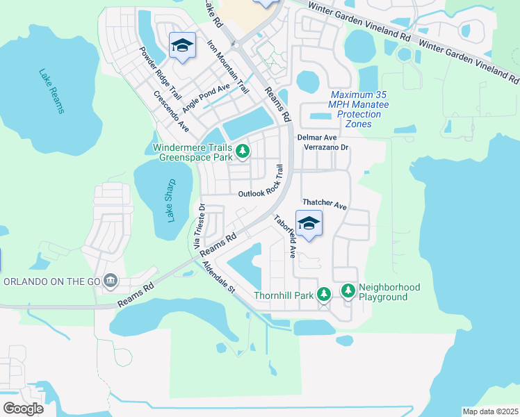 map of restaurants, bars, coffee shops, grocery stores, and more near 9437 Royal Estates Boulevard in Orlando