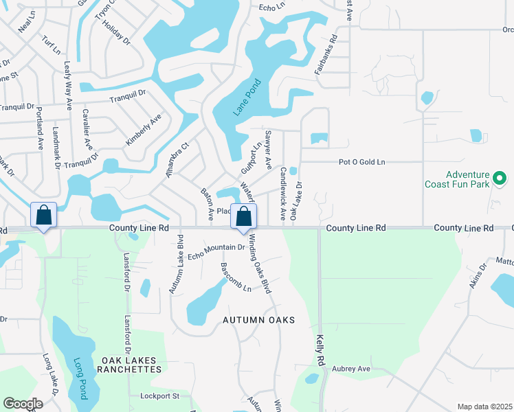 map of restaurants, bars, coffee shops, grocery stores, and more near 152 Waterfall Drive in Spring Hill