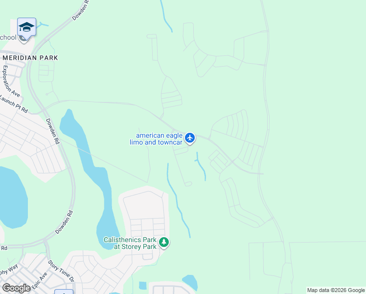 map of restaurants, bars, coffee shops, grocery stores, and more near Boggy Ranch in Orlando