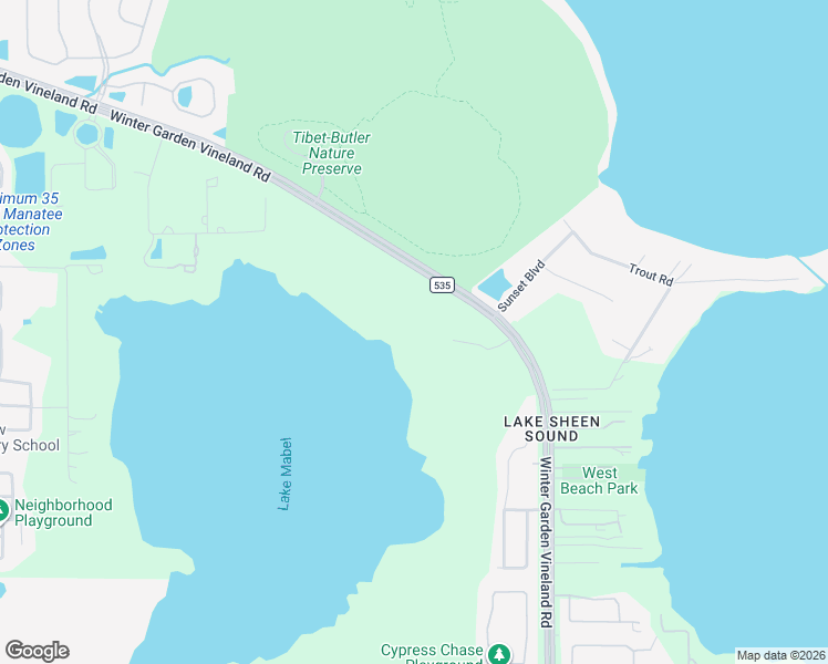 map of restaurants, bars, coffee shops, grocery stores, and more near 8822 County Road 535 in Orlando