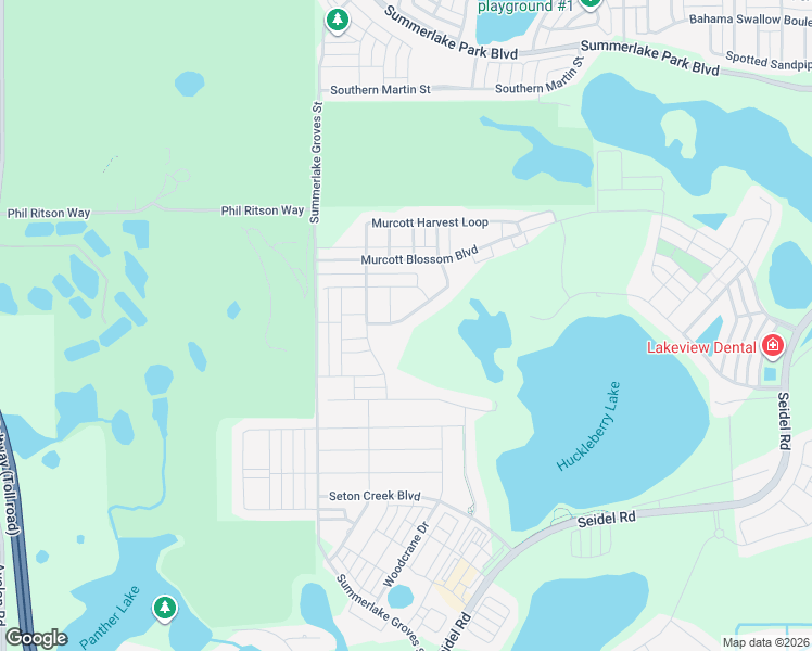 map of restaurants, bars, coffee shops, grocery stores, and more near 15526 Sweet Orange Avenue in Winter Garden