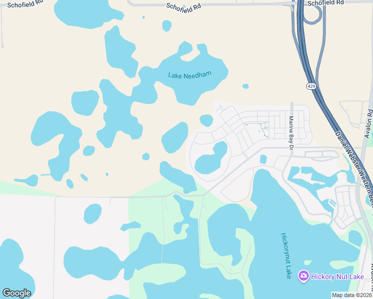 map of restaurants, bars, coffee shops, grocery stores, and more near 16919 Wingspread Loop in Winter Garden