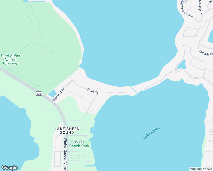 map of restaurants, bars, coffee shops, grocery stores, and more near 10121 Lone Tree Lane in Orlando