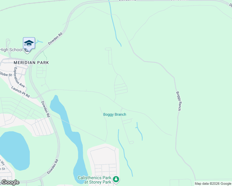 map of restaurants, bars, coffee shops, grocery stores, and more near Boggy Ranch in Orlando