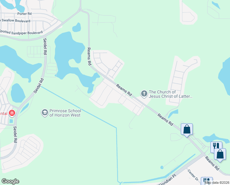 map of restaurants, bars, coffee shops, grocery stores, and more near 13542 Gorgona Isle Drive in Windermere