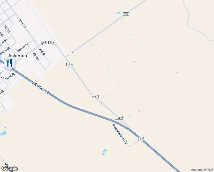 map of restaurants, bars, coffee shops, grocery stores, and more near in Asherton