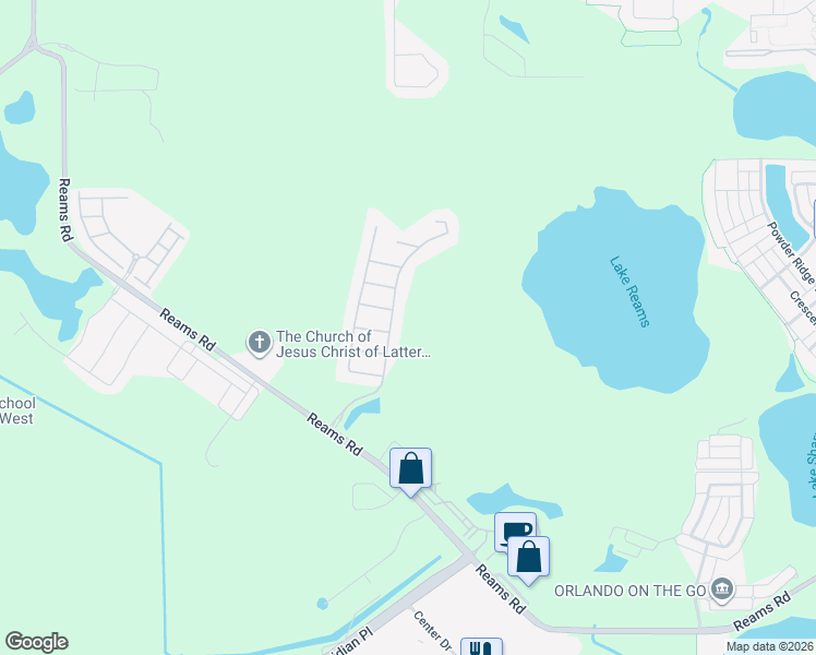 map of restaurants, bars, coffee shops, grocery stores, and more near 8609 Greenbank Boulevard in Windermere
