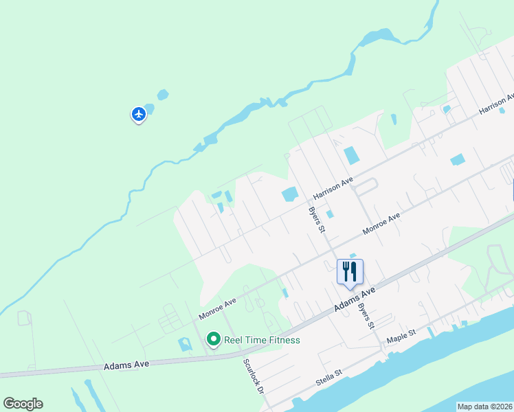 map of restaurants, bars, coffee shops, grocery stores, and more near 2834 Harrison Avenue in Port O'Connor